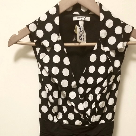 NWT Corey P New polka dot dress size 6 - Picture 2 of 4